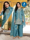 Kristina By Kaya Silk With Work Kurti With Bottom Dupatta Wholesalers In Surat
